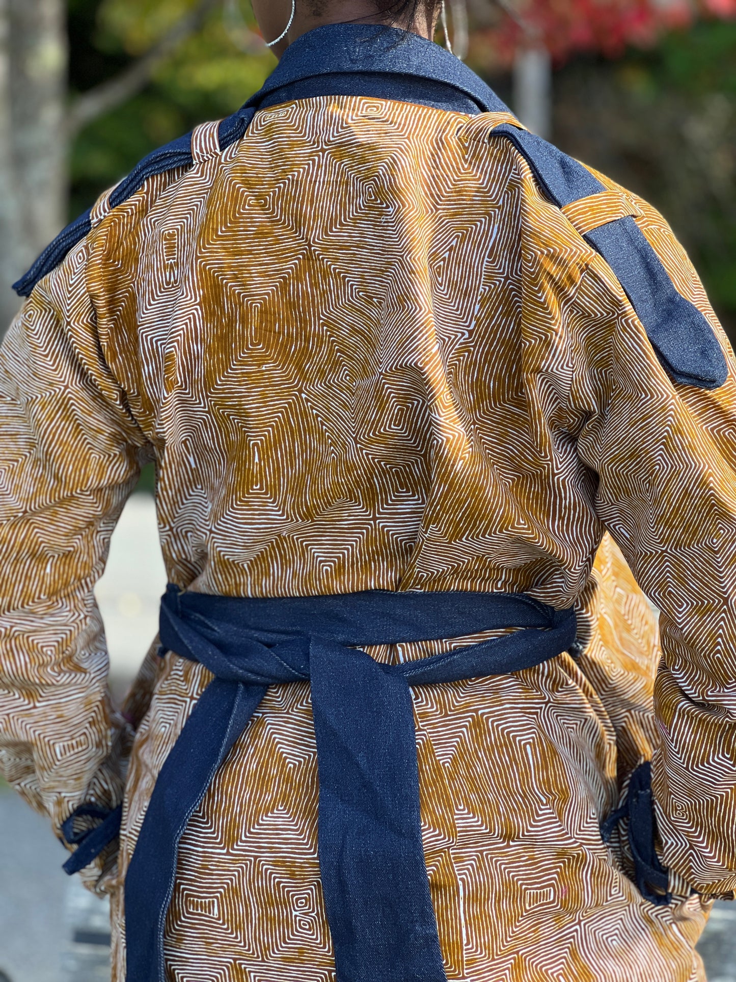 Ankara Fall Trench Coat