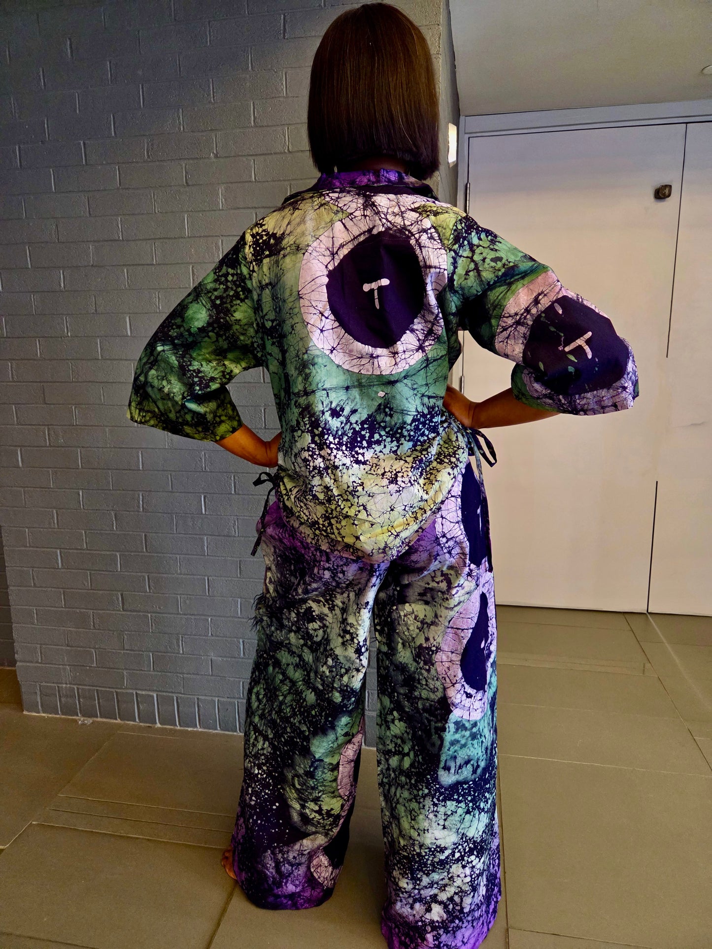 Jumi Ostrich Pants Set