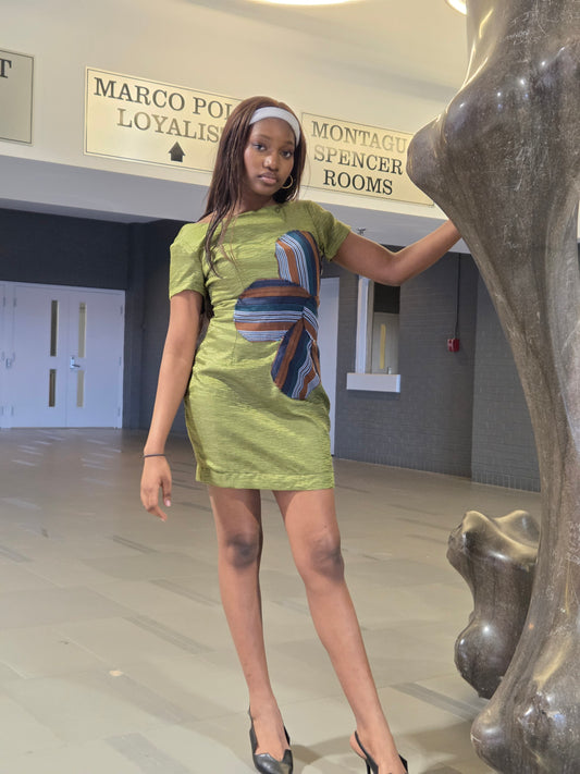 Damask Mini Dress
