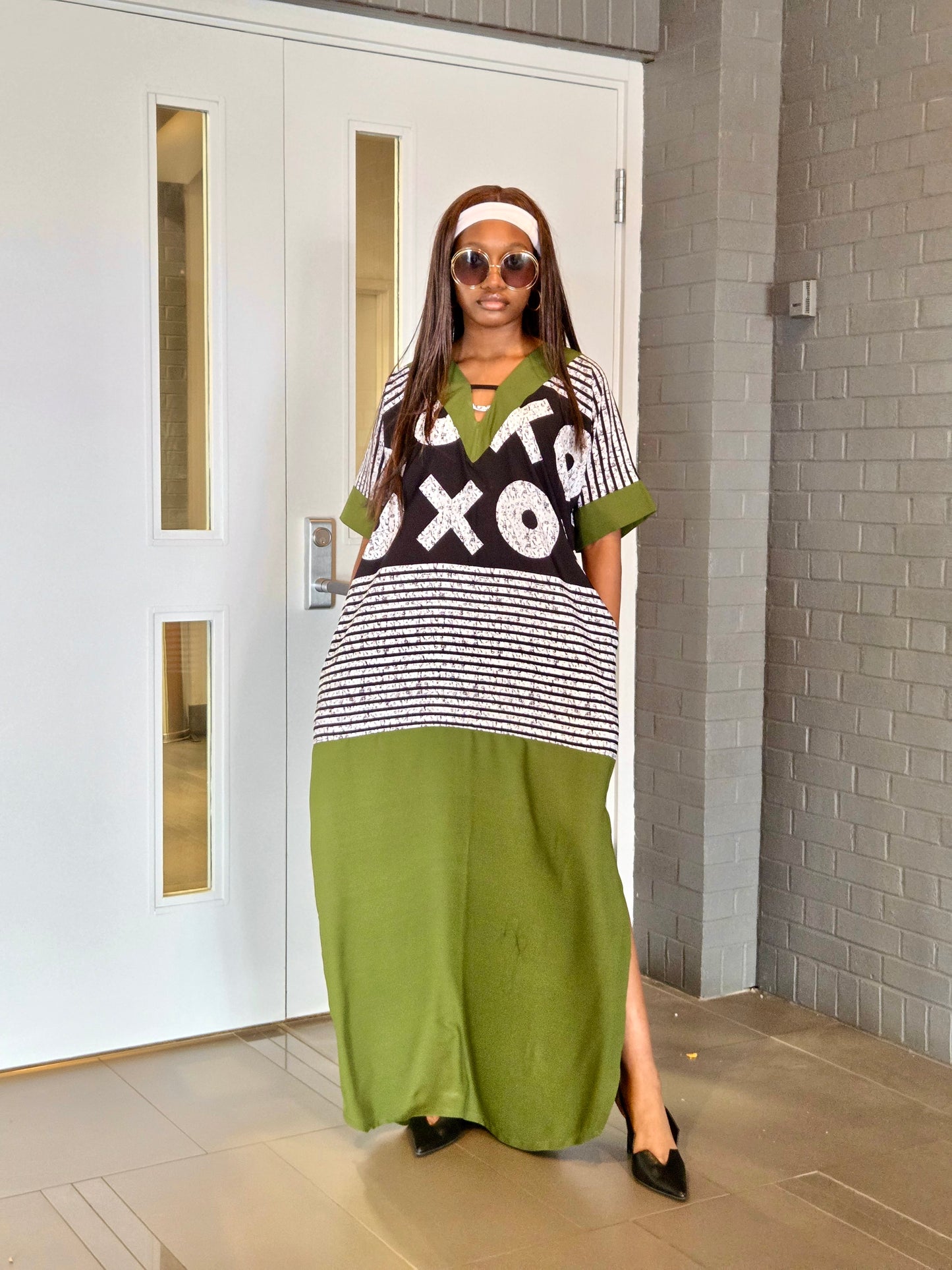 Uzo Two-Toned Kaftan
