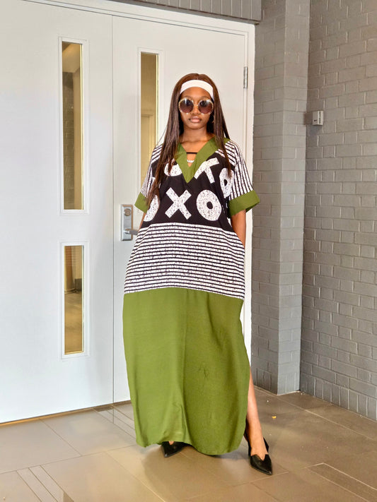Uzo Two-Toned Kaftan