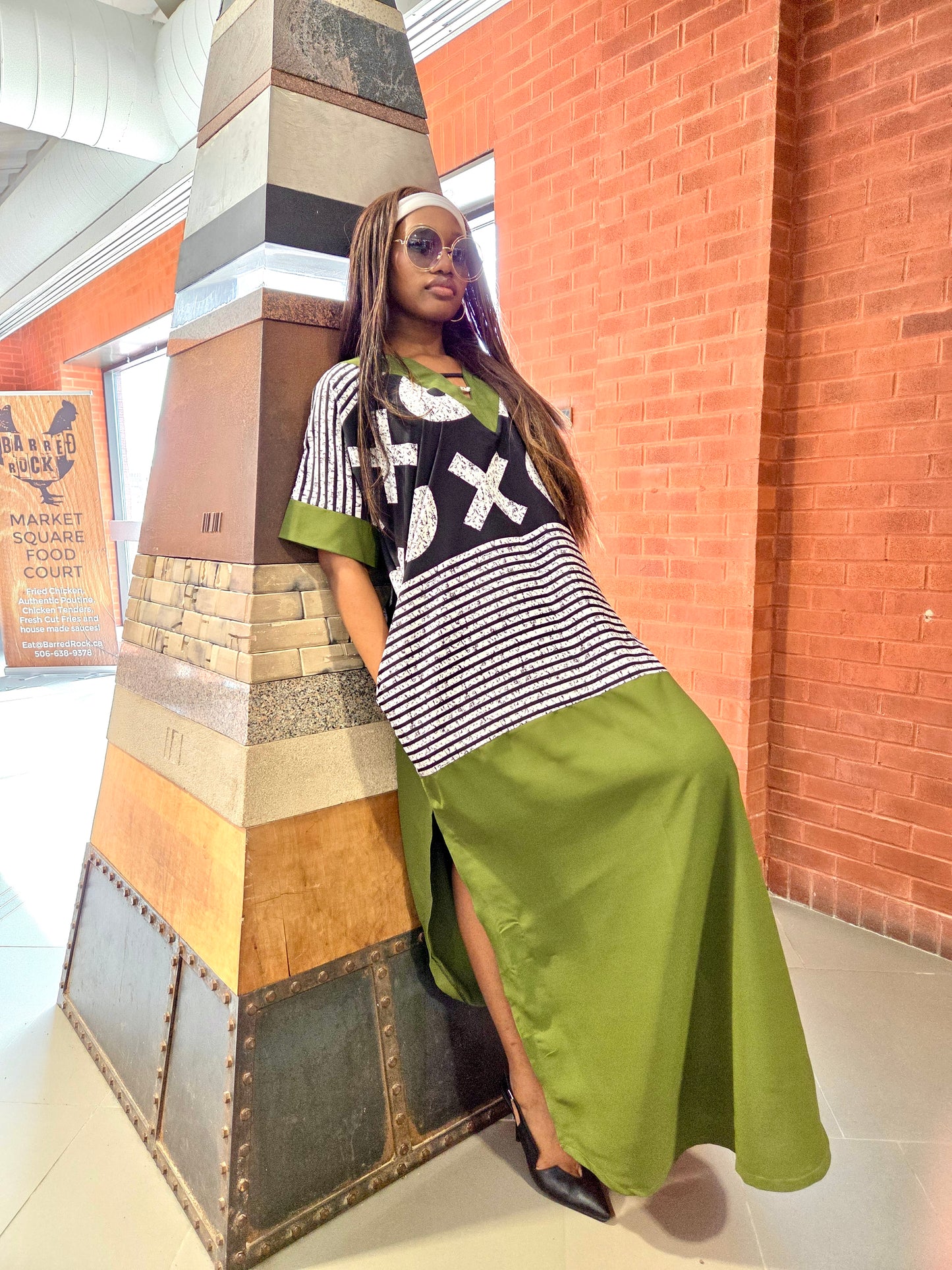 Uzo Two-Toned Kaftan